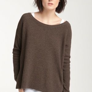 Vince Wool Oversized Sweater with Side Buttons
